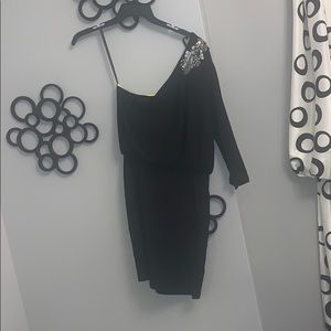 NWOT One Shouldered Bodycon Embellished Dress